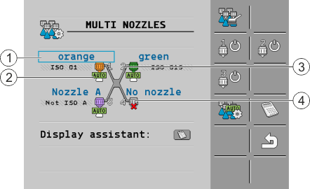 Maske Mehrfachdüsen im Vario-Modus