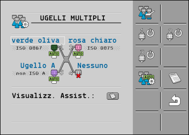 Maske Mehrfachdüsen im Vario-Modus