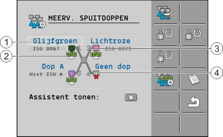 Maske Mehrfachdüsen im Vario-Modus