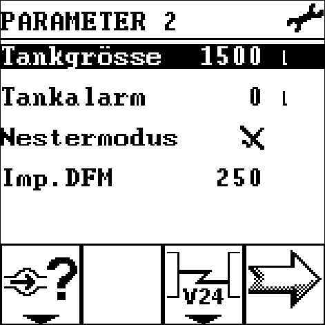 Parameter 2 - Nestermodus aus