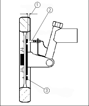 Radsensor an der Felge 2