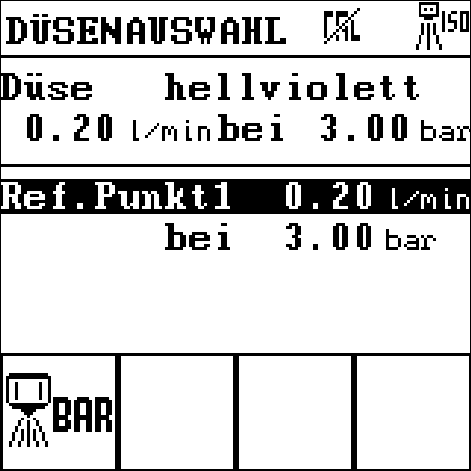 Düsenauswahl 2