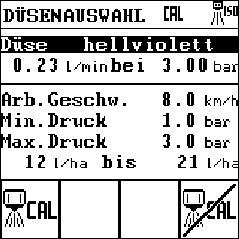 Düsenauswahl 4