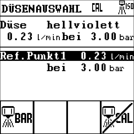 Düsenauswahl 5