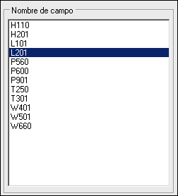 TGD-Feldname
