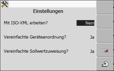 MA_Einstellungen ISO-XML auf Nein