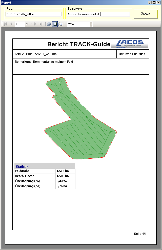 TRACK-Guide Desktop - Bericht